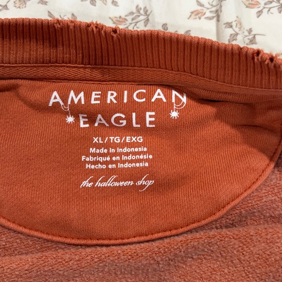 American Eagle Outfitters Orange Graphic Sweater - Picture 2 of 2